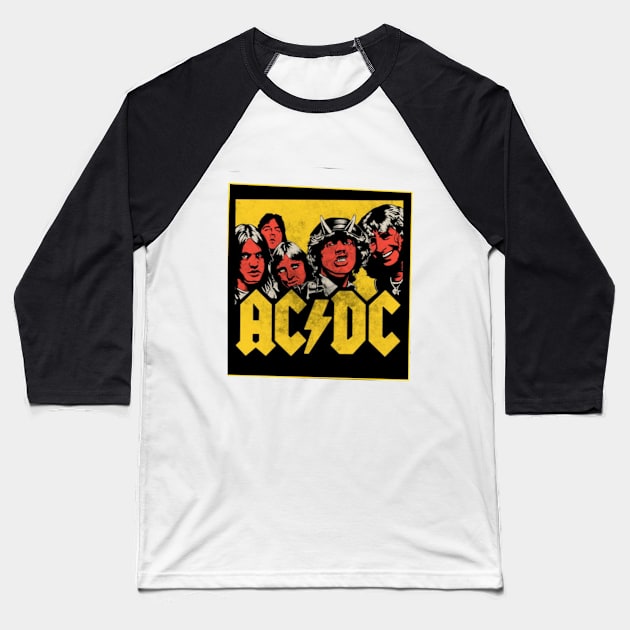 ACDC Baseball T-Shirt by Ariefillustrator